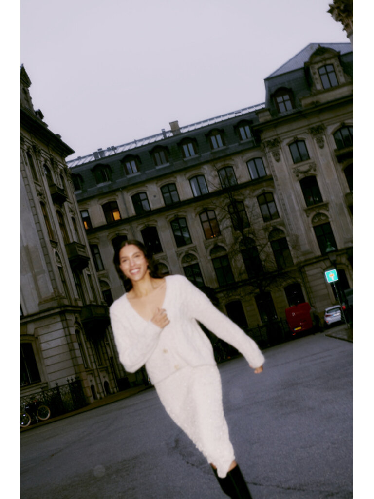 B. Young Oat Cable Knit Cardi