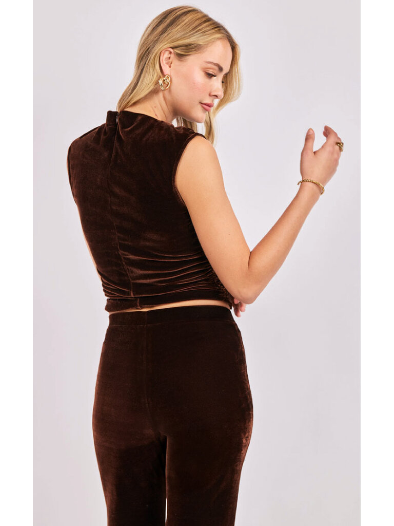 Sadie & Sage Chocolate Velvet Top