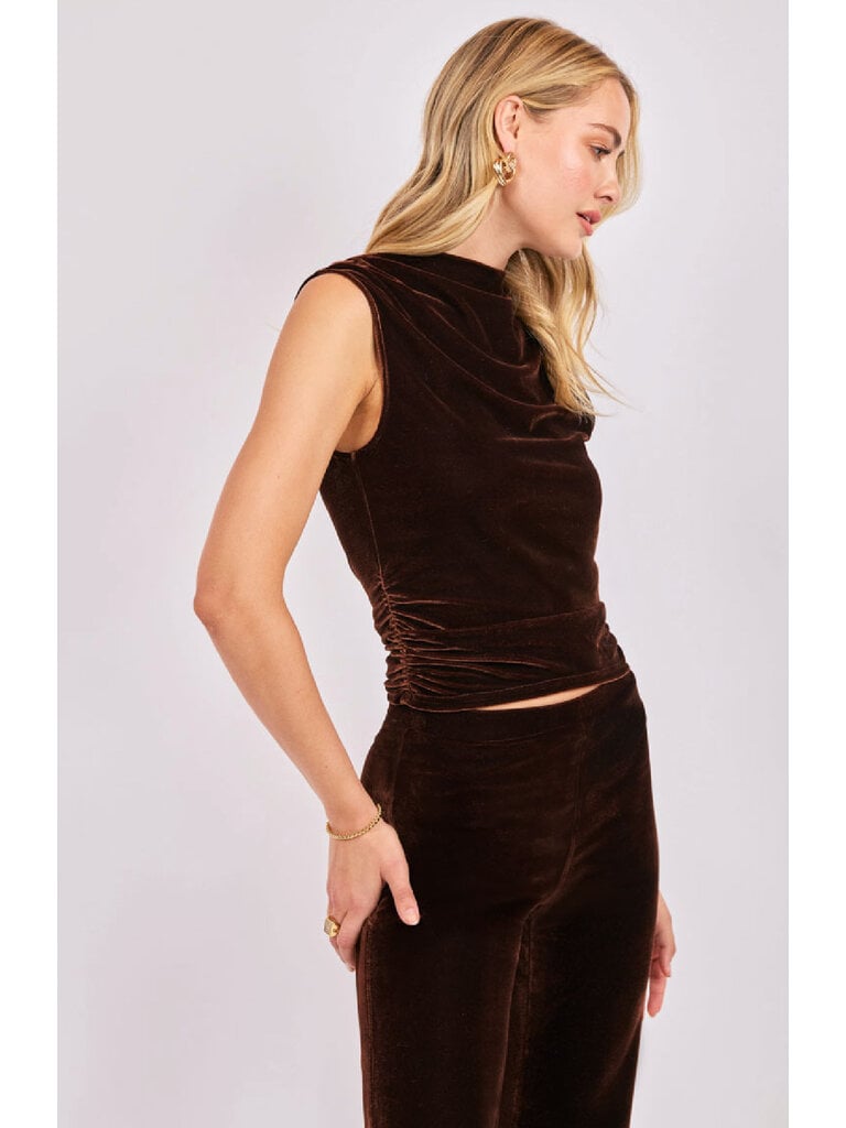 Sadie & Sage Chocolate Velvet Top