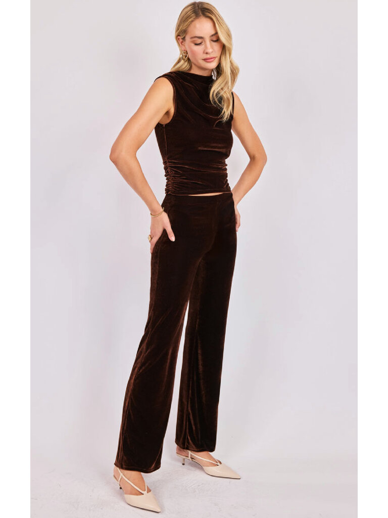 Sadie & Sage Chocolate Velvet Top