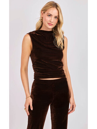 Sadie & Sage Chocolate Velvet Top