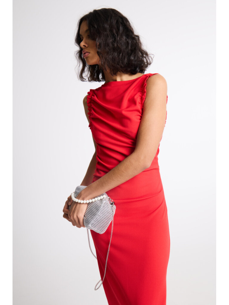 ICHI Nicky Ruched Midi