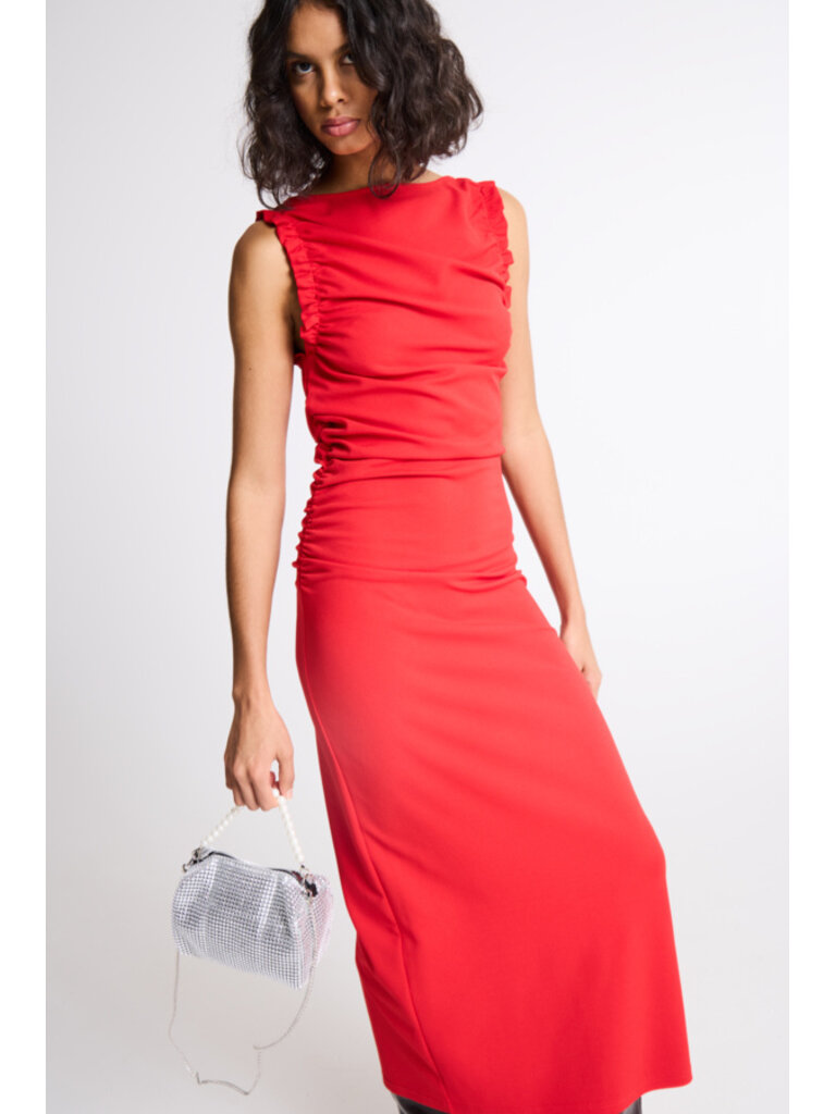 ICHI Nicky Ruched Midi