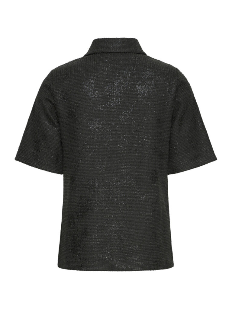 ICHI Black Gleam Top