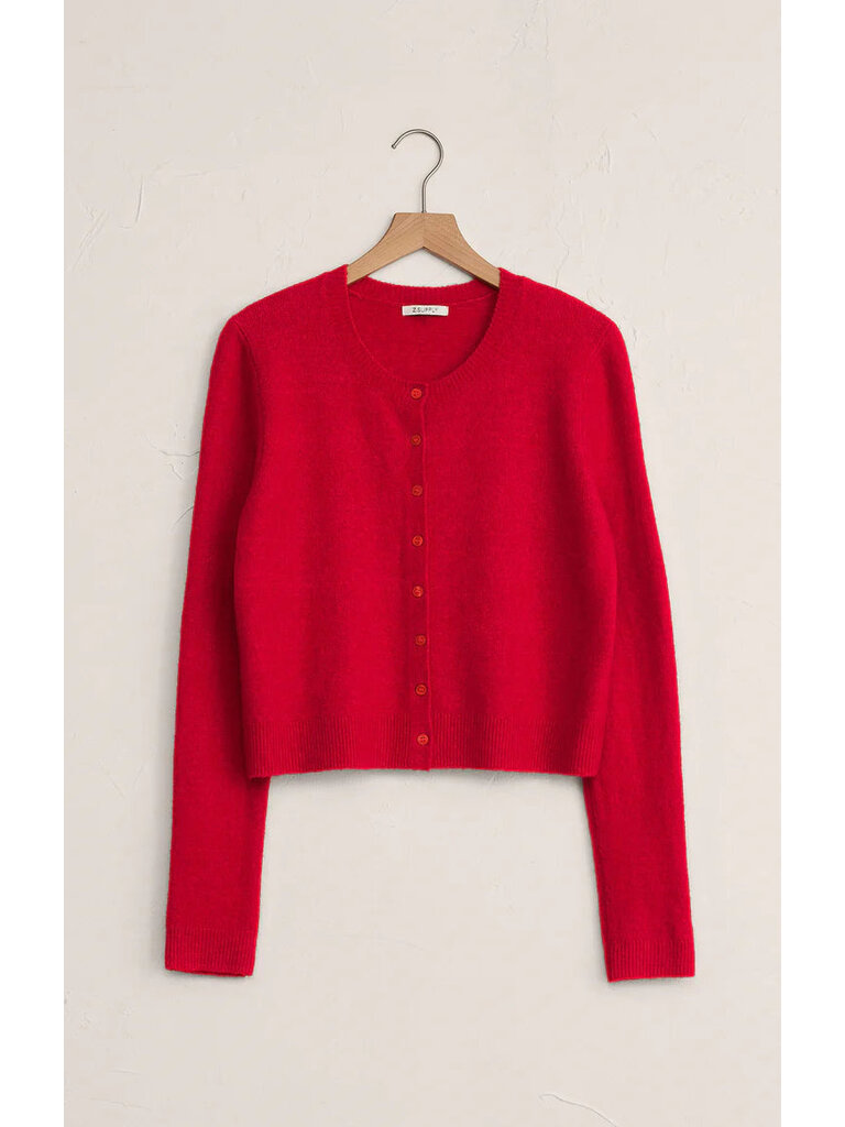 Z Supply Festive Red Cardigan