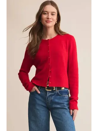 Z Supply Festive Red Cardigan