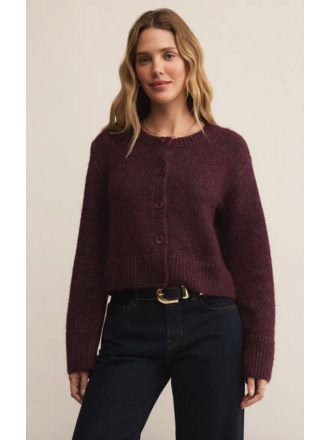 Z Supply Deep Plum Cardigan
