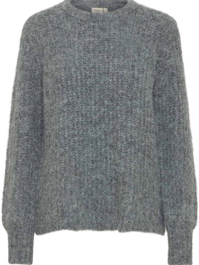 Fransa Grey Classic Pullover