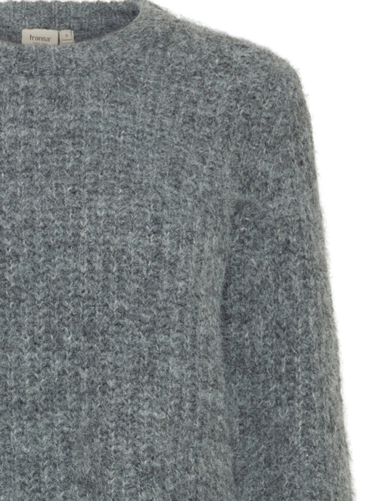 Fransa Grey Classic Pullover