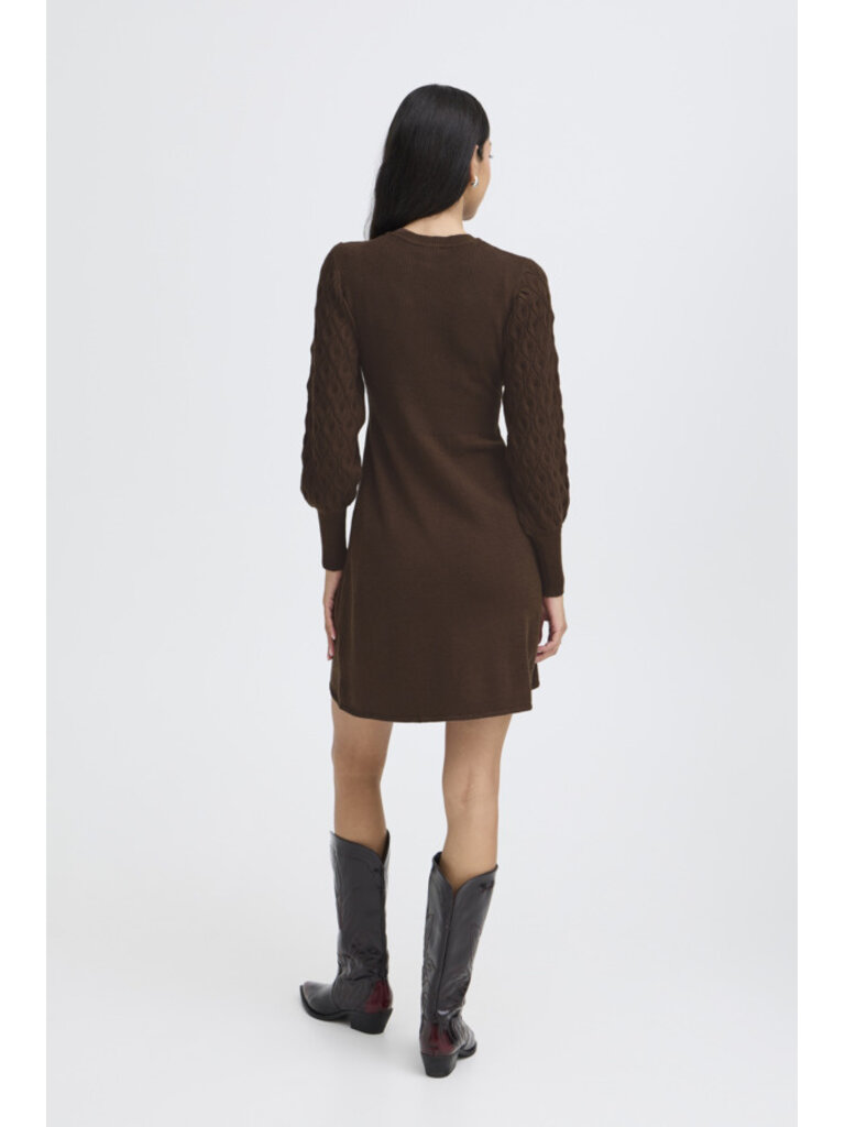 B. Young Brown Knit Dress