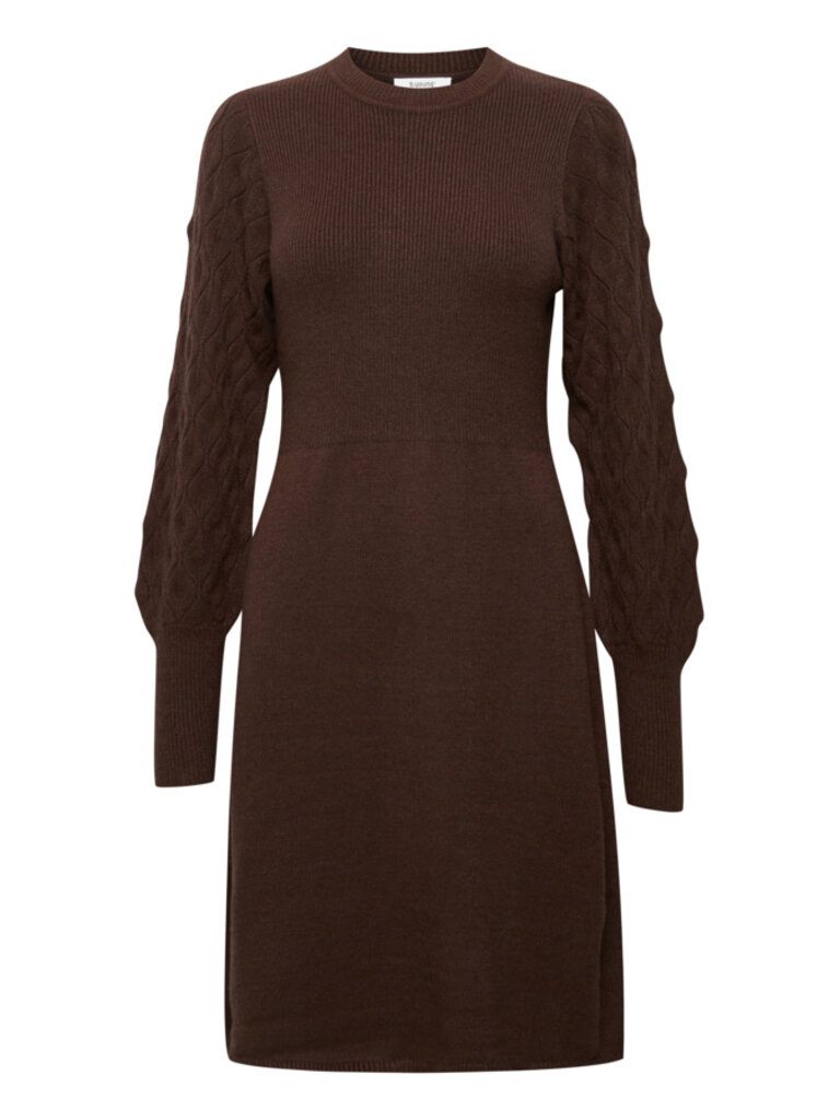 B. Young Brown Knit Dress