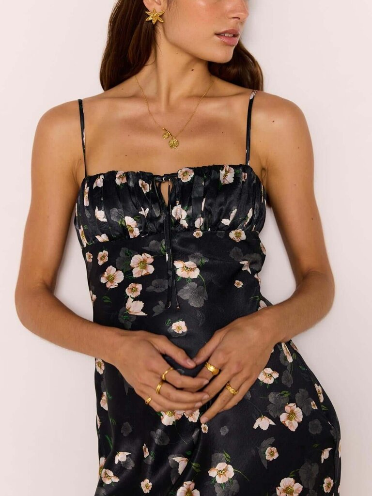 Mink Pink Floral Romance Bias Midi