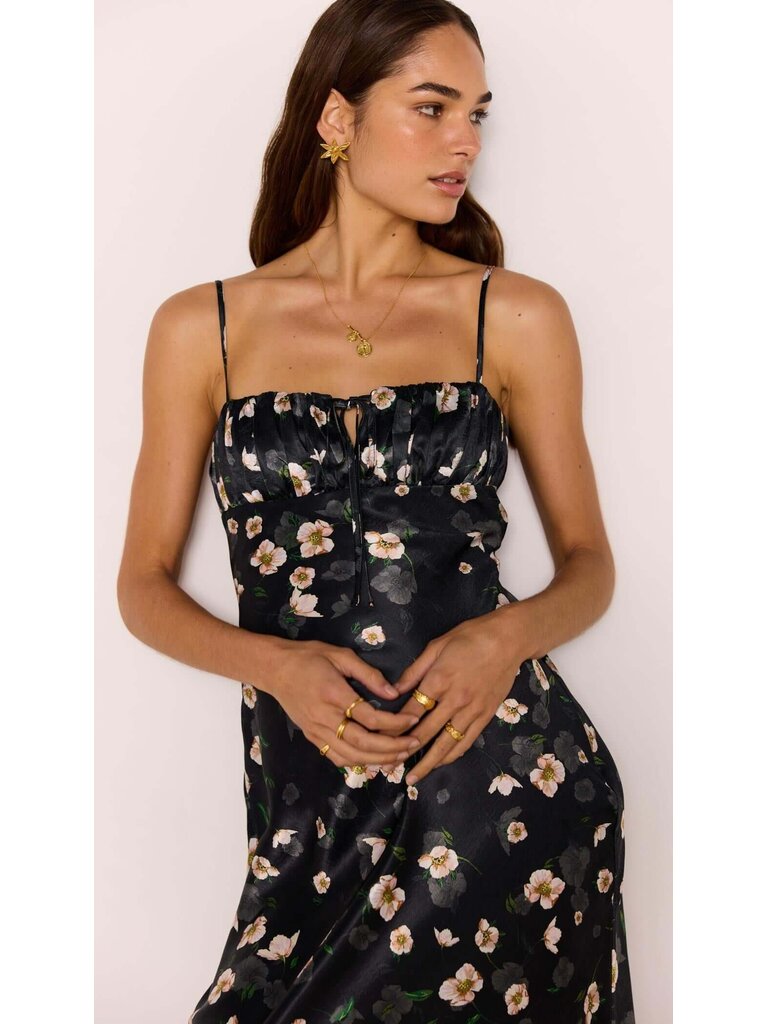 Mink Pink Floral Romance Bias Midi