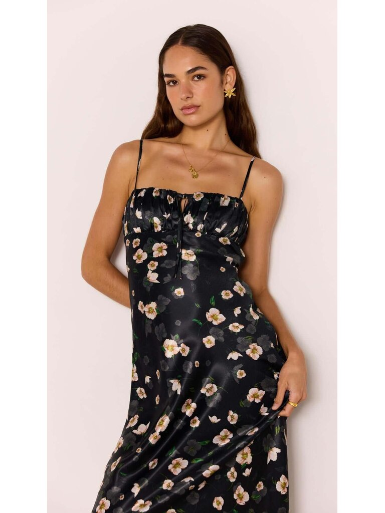 Mink Pink Floral Romance Bias Midi