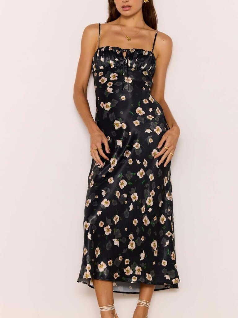Mink Pink Floral Romance Bias Midi