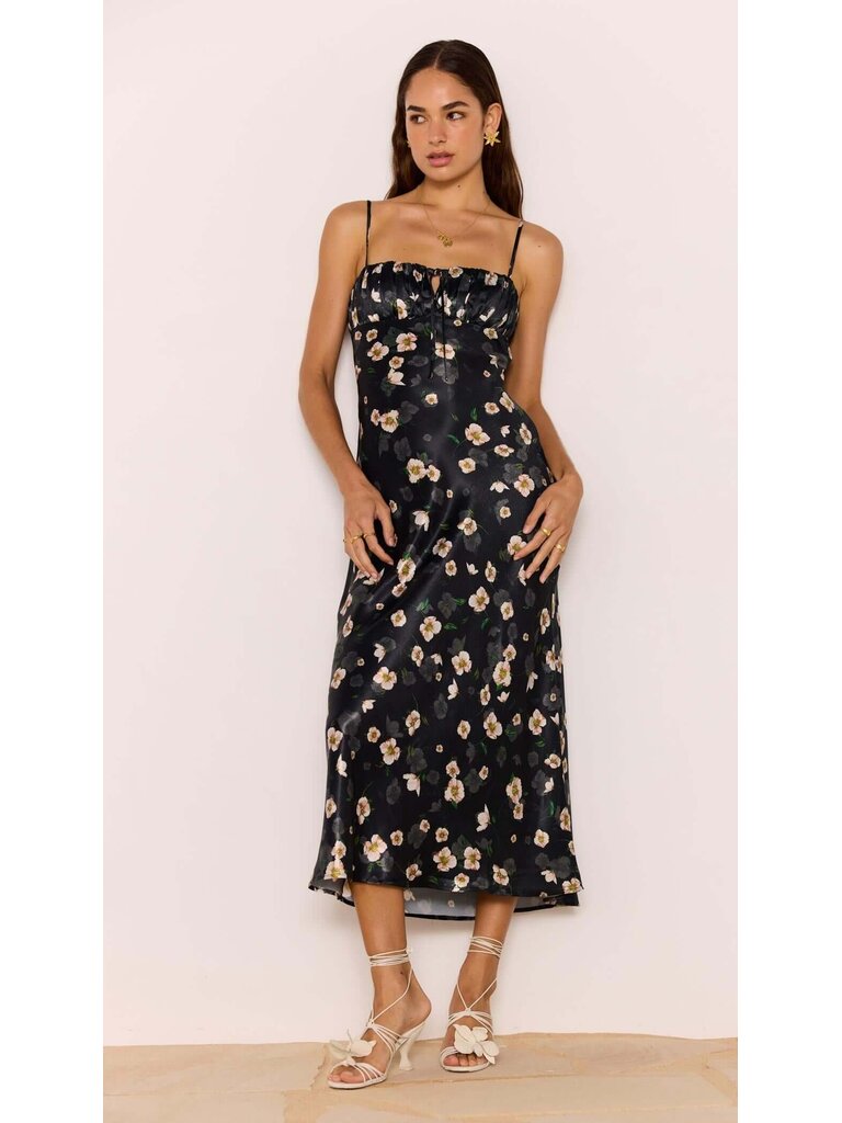 Mink Pink Floral Romance Bias Midi