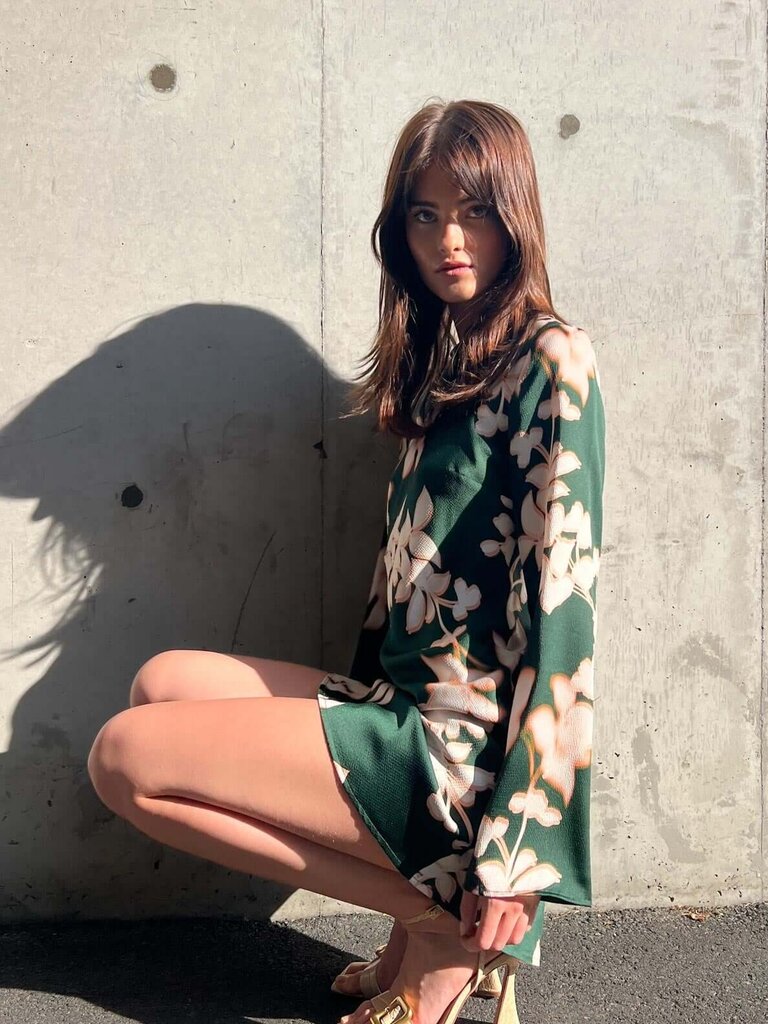 Mink Pink Winter Floral Forest Mini