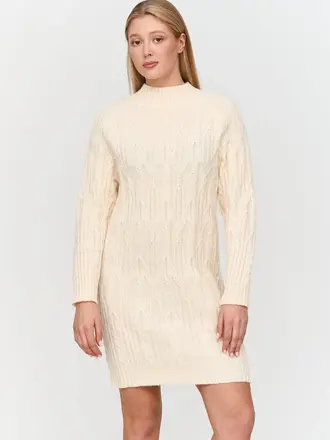 24 Colours Winter Cable Knit Dress