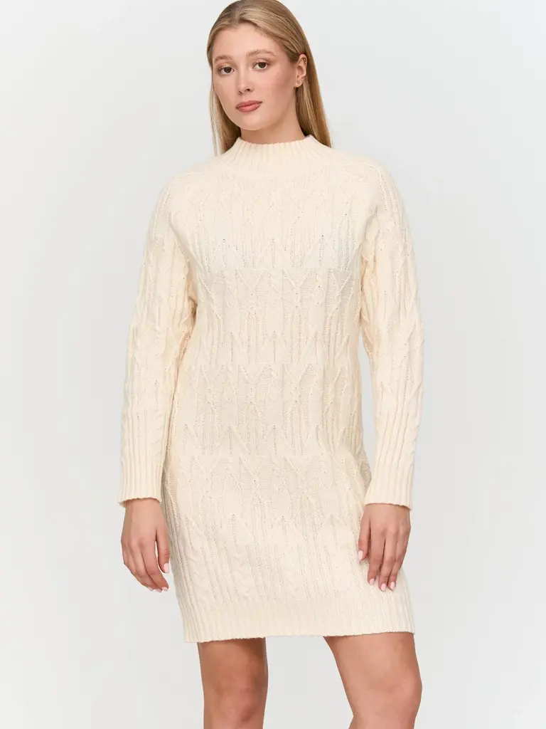 24 Colours Winter Cable Knit Dress