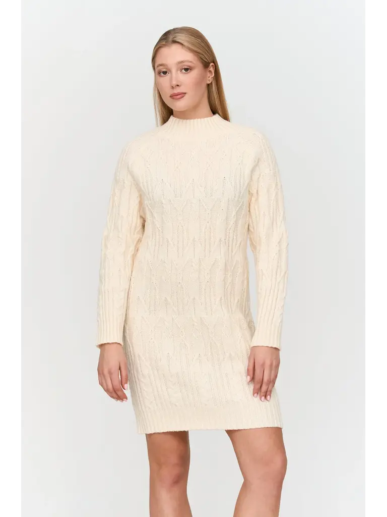 24 Colours Winter Cable Knit Dress