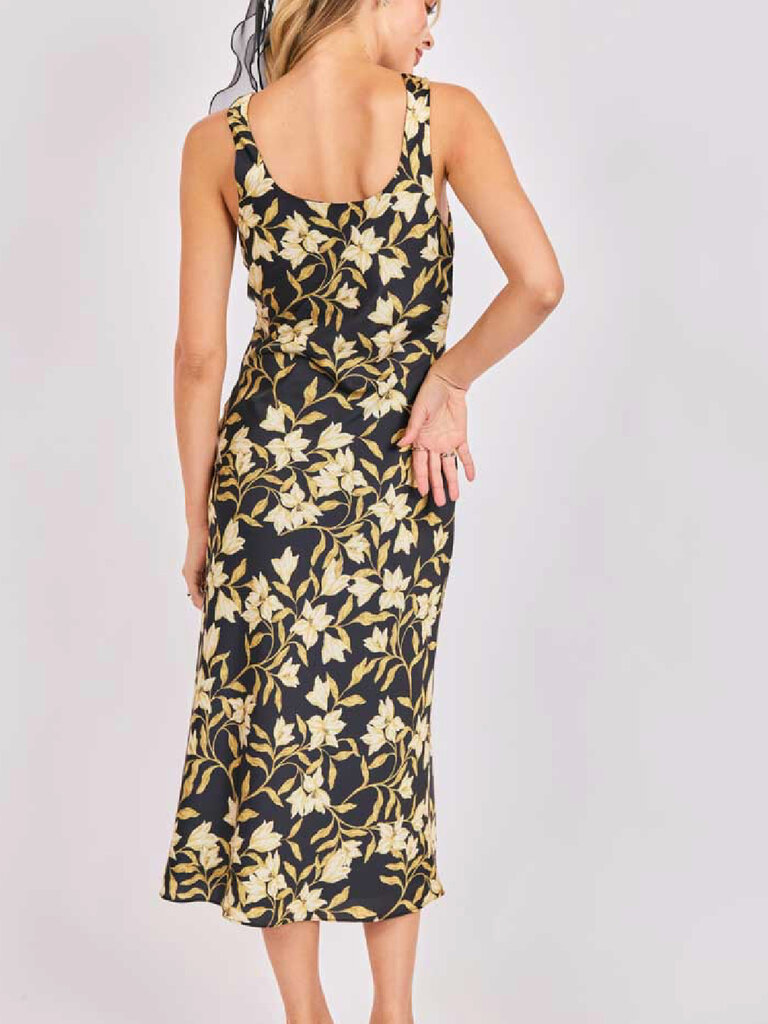 Sadie & Sage Cowl Neck Floral Midi