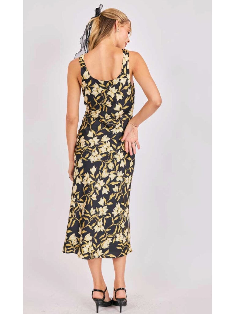 Sadie & Sage Cowl Neck Floral Midi