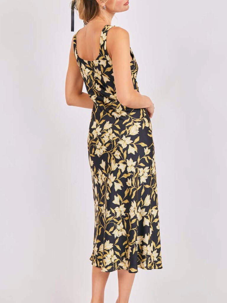 Sadie & Sage Cowl Neck Floral Midi