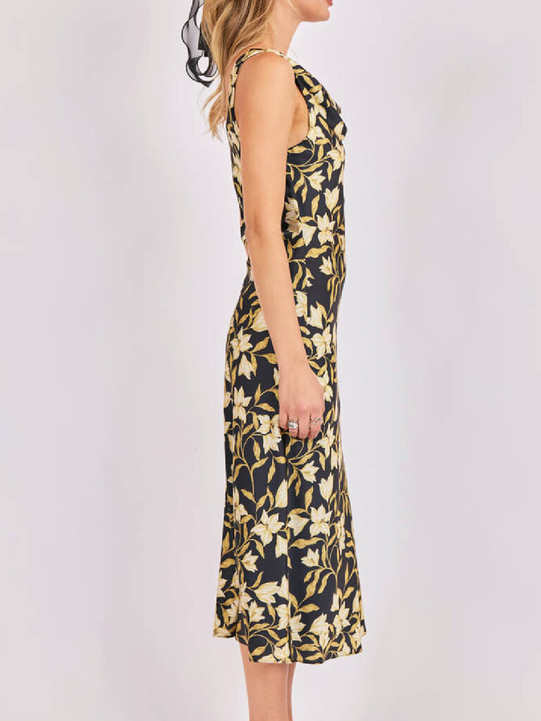 Sadie & Sage Cowl Neck Floral Midi