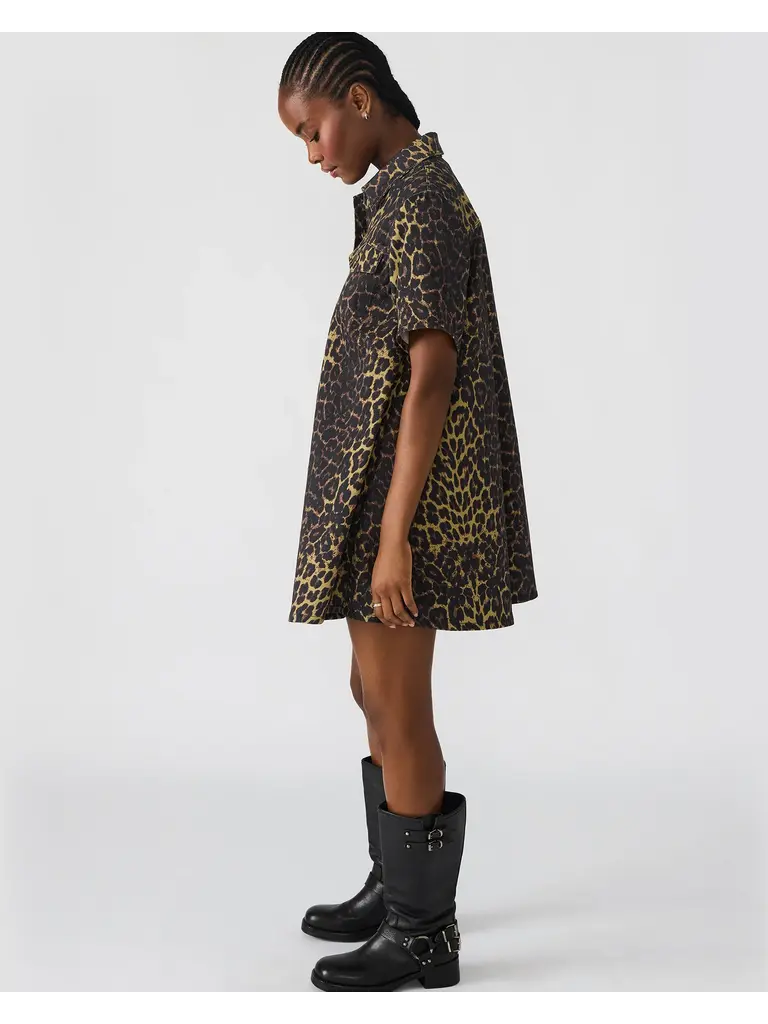 Steve Madden Spots Denim Tunic Dress