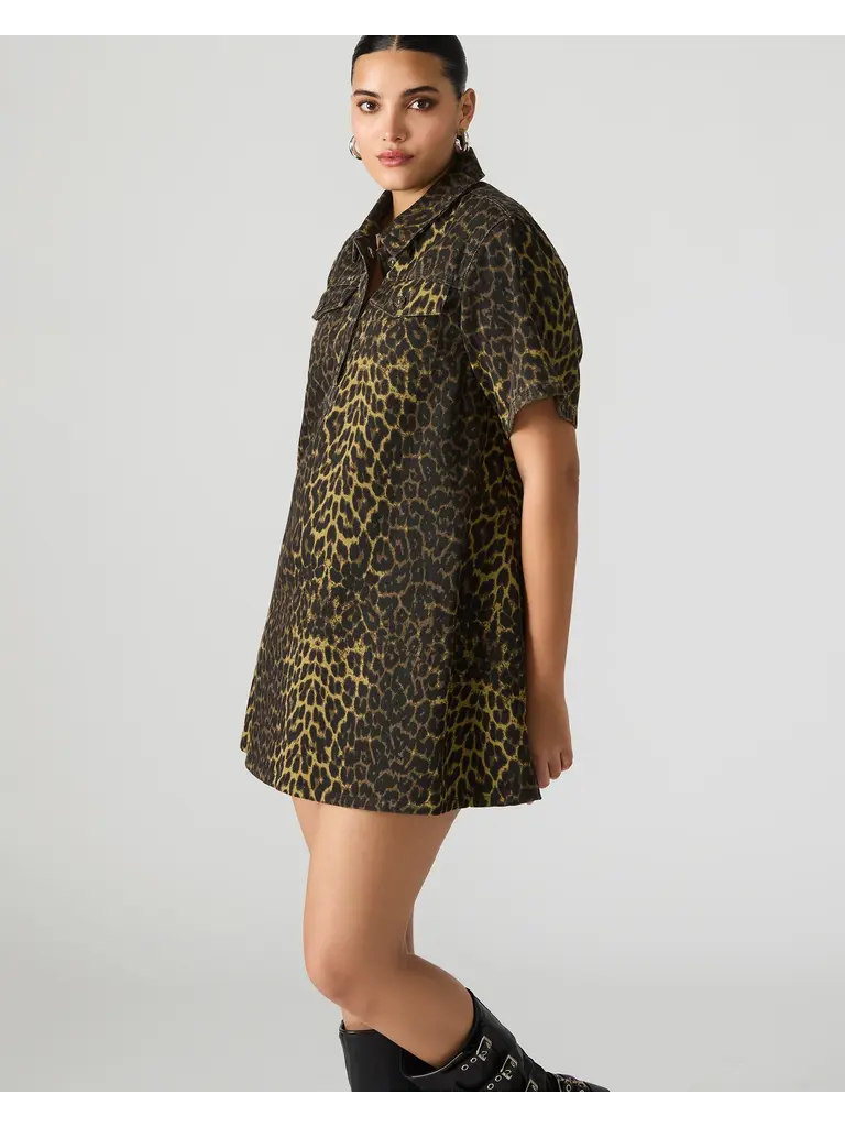 Steve Madden Spots Denim Tunic Dress