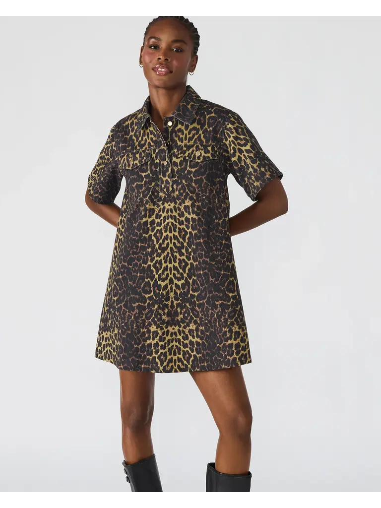 Steve Madden Spots Denim Tunic Dress