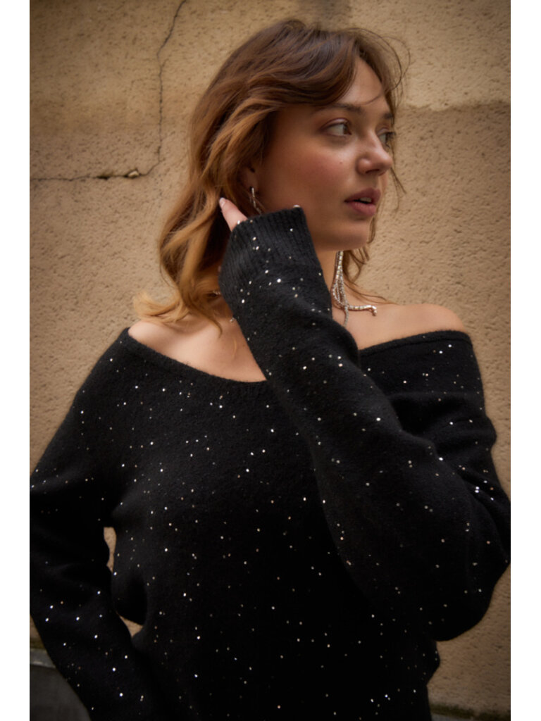 Sparkle V Neck Knit