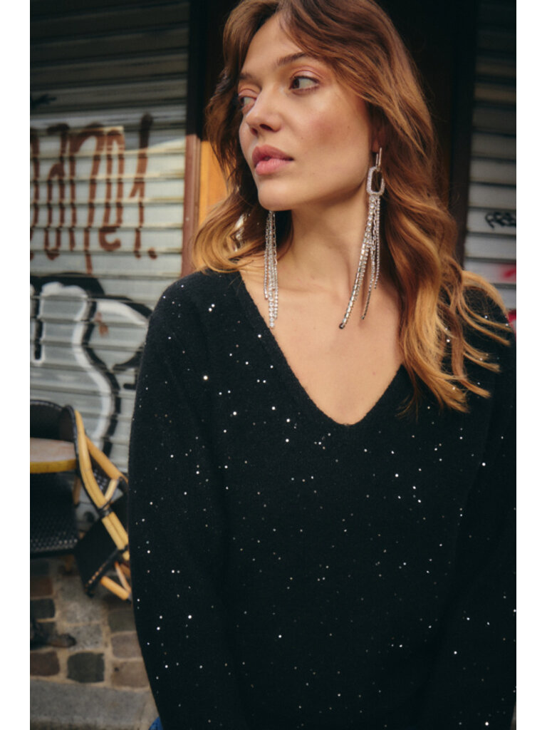 Sparkle V Neck Knit