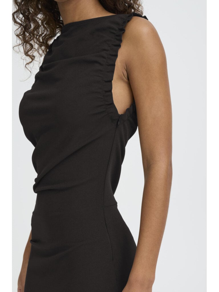 ICHI Ruffle Trim Midi