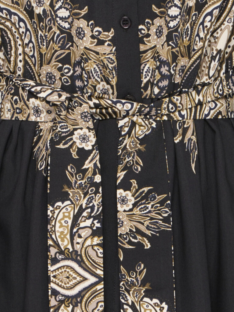 Fransa Regal Floral Button Dress