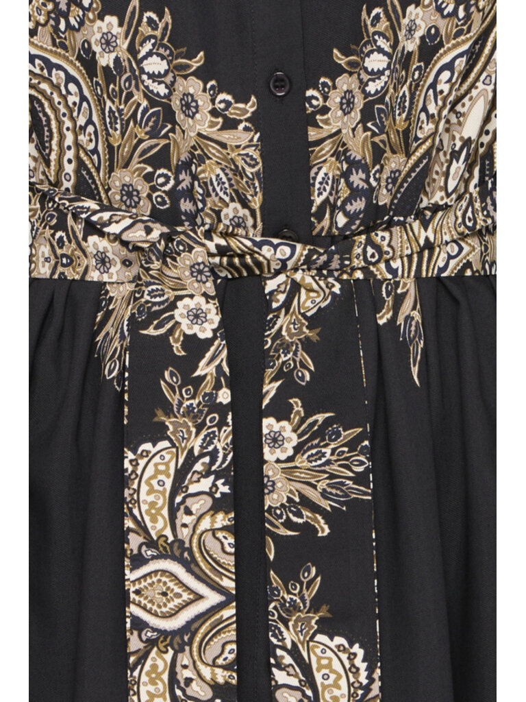 Fransa Regal Floral Button Dress