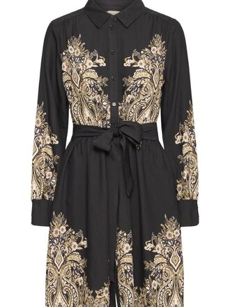 Fransa Regal Floral Button Dress