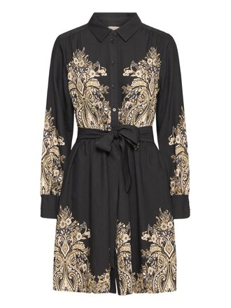 Fransa Regal Floral Button Dress