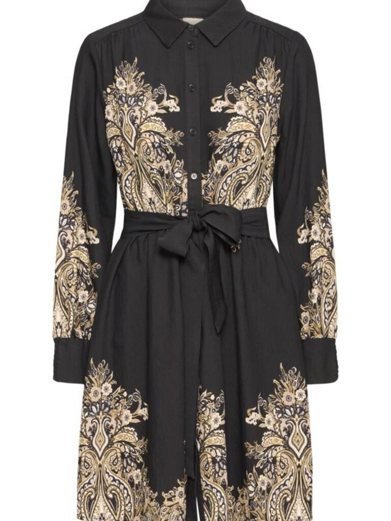 Fransa Regal Floral Button Dress