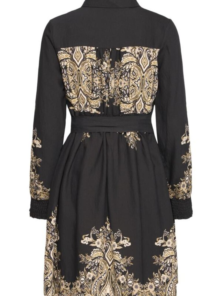 Fransa Regal Floral Button Dress