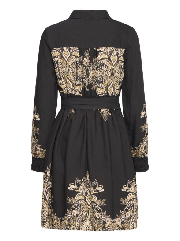 Fransa Regal Floral Button Dress