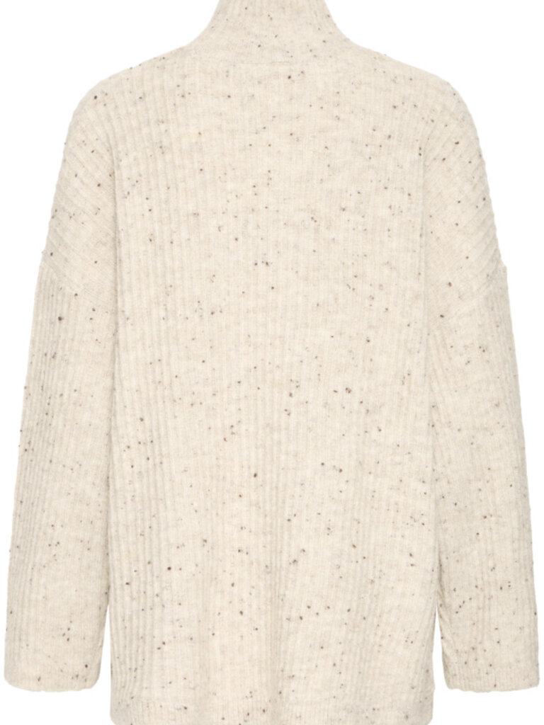ICHI Speckled Beige Knit