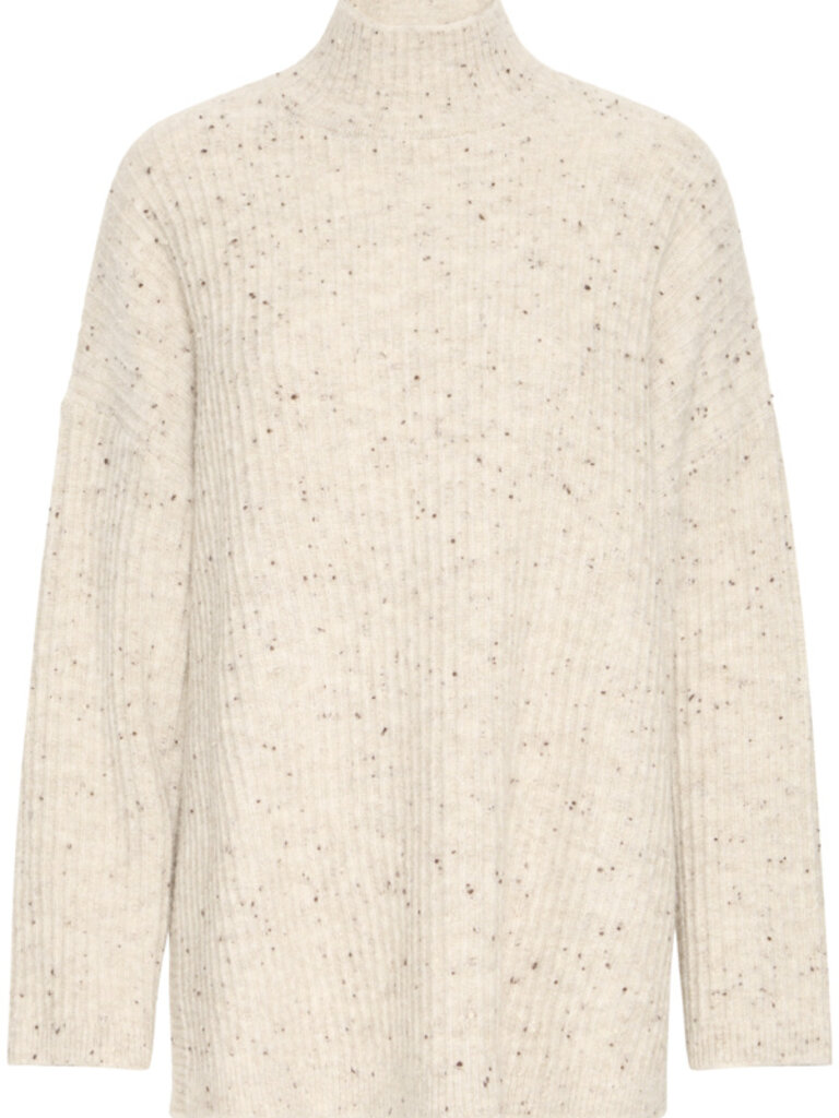 ICHI Speckled Beige Knit