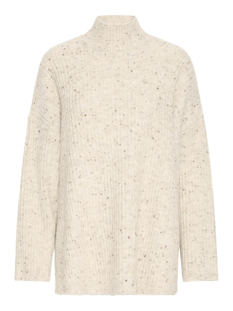 ICHI Speckled Beige Knit