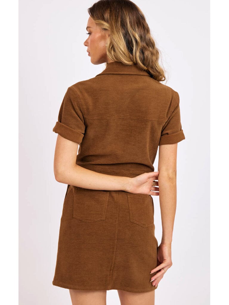 Sage The Label Velvet Brown Cord Mini
