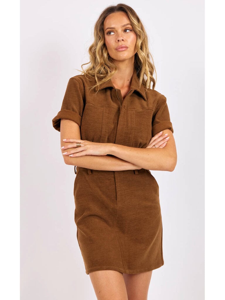Sage The Label Velvet Brown Cord Mini