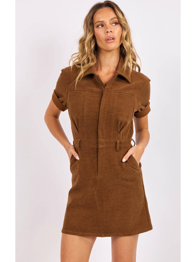 Sage The Label Velvet Brown Cord Mini