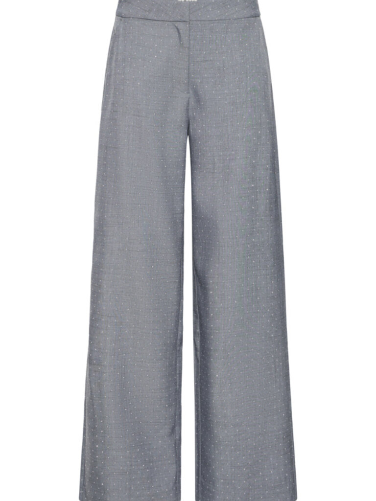 ICHI Grey Glitter Trouser