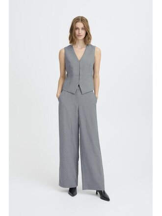 ICHI Grey Glitter Trouser