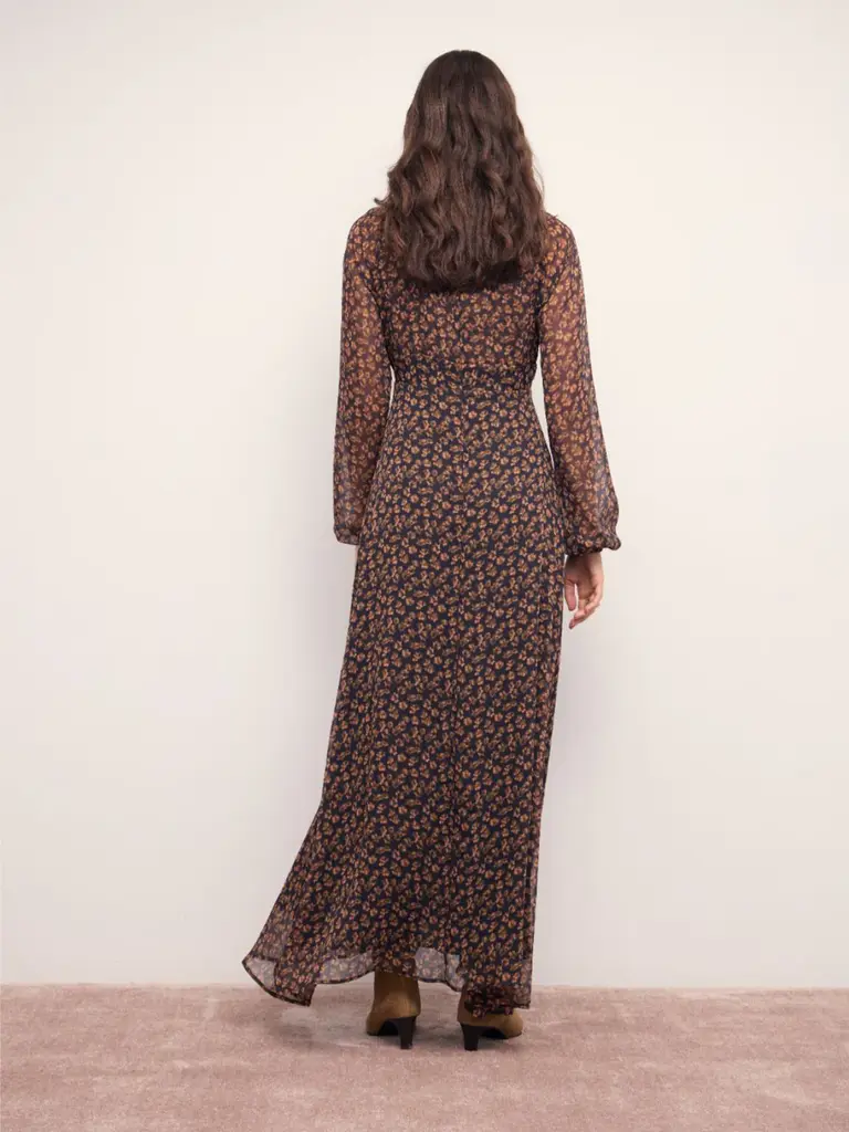 Mink Pink Black Brown Maxi Dress